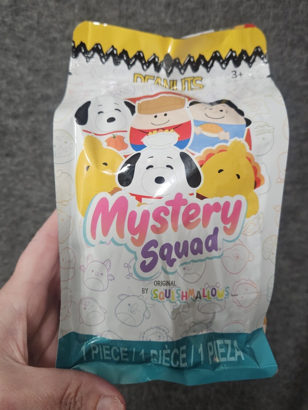 Squishmallows Mystery Squad Peanuts Blind Pack Unopened 1 Pack Age 3+
